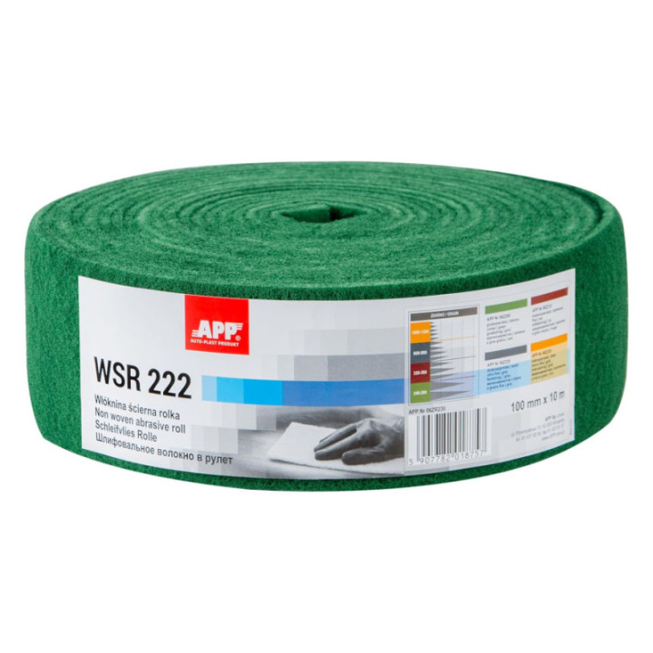 Papier abrasif - Non tissé - Pour ponceuse bois, métal, inox, acier - Grain gros 240-280 - APP WSR222