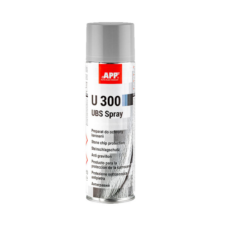 Bombe de peinture - Anti-gravillon - Gris - Carrosserie - APP U300 UBS Spray - 500ml