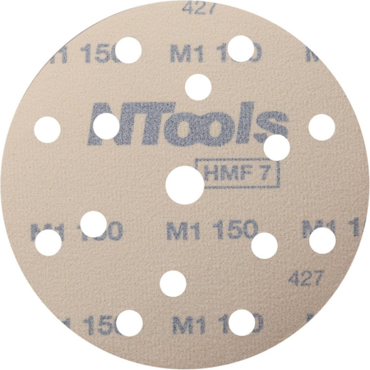Disque de ponçage - Abrasif - 150mm diamètre - Grain 150 - 100 pièces - Ntools HMF7
