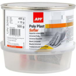 Mastic - Universel - Polyester - Durcisseur inclus - Tous supports - APP Poly Plast Softer