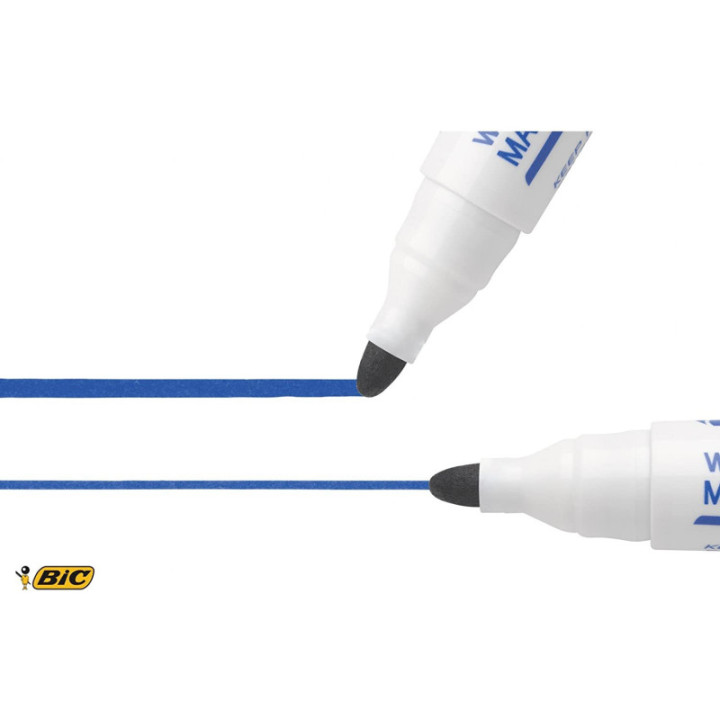 Marqueur Effaçable - Velleda 1701 - Bleu - Bic