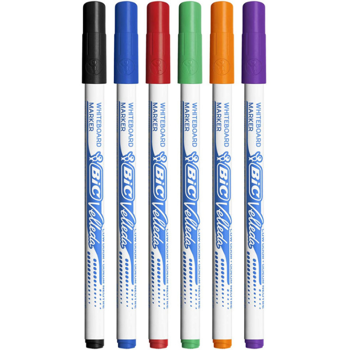 Pochette De 8 Marqueurs Effaçables - Velleda 1721 - Assortiment - Bic