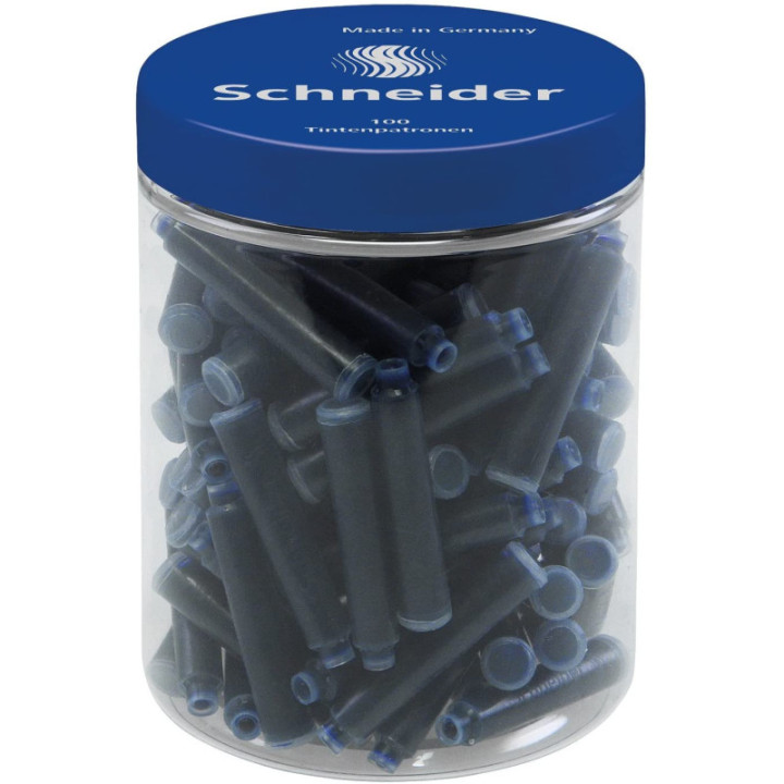 Pot De 100 Cartouches Encre Bleue Royale Pvc - Schneider