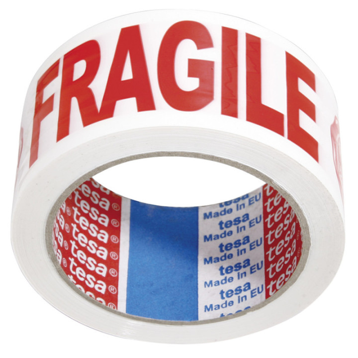 Ruban Adhésif "Fragile" 66Mx50Mm Tesa