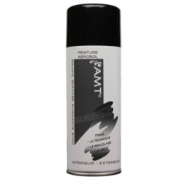 Bombe de peinture - Noir brillant - AMT - 330ml