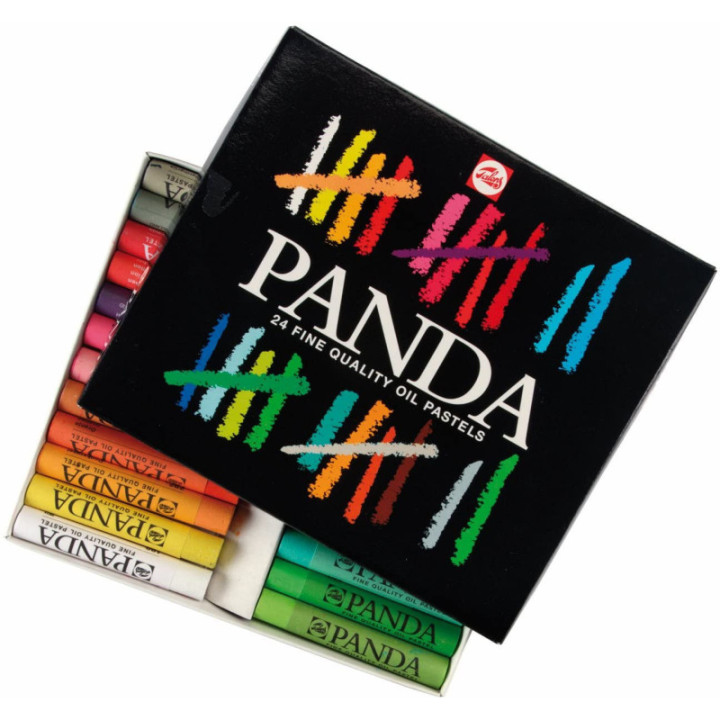 Pastels à l'huile - Boîte de 24 couleurs - Beaux-arts - Panda - Talens
