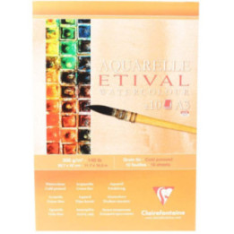 Bloc Etival Aquarelle A3 - Grain Fin - 10 Feuilles - Clairefontaine