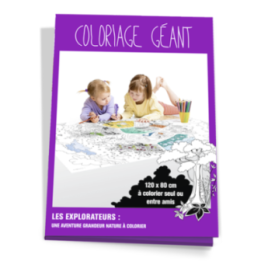 Coloriage Géant Pour Enfants Les Explorateurs 80 X 120 Cm