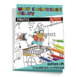 Coloriage Géant Pour Enfants Les Pirates 80 X 120 Cm