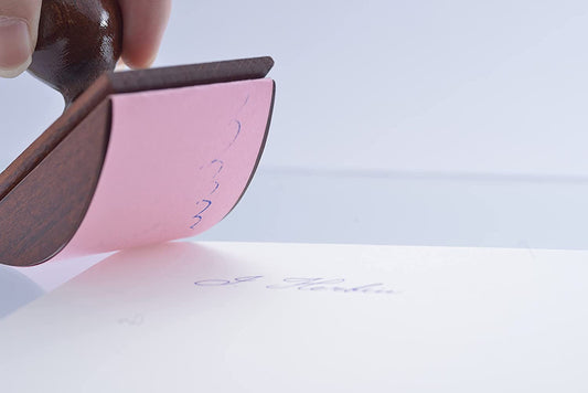 Recharge papier pour tampon buvard - Rose - 10 feuilles - 4,5x12 cm - 240g - Herbin