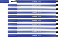 10 feutres de dessin STABILO Pen 68 - pointe moyenne - Bleu marine 32