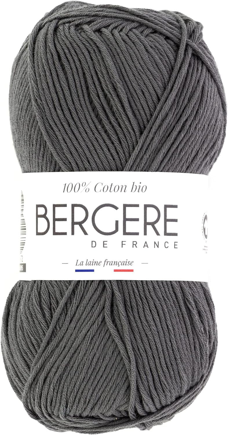 Pelote de laine - Mistigris - 100% coton bio - 3mm - Tricot et crochet - Bergère de France