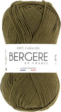 Pelote de laine - Mousse - 100% coton bio - 3mm - Tricot et crochet - Bergère de France