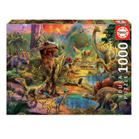Puzzle Terre de dinosaures 1 000 pièces - Educa