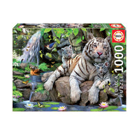 Puzzle Tigres blancs du Bengale 1 000 pièces - Educa