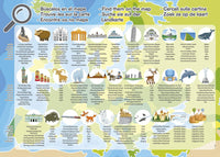 Puzzle - Carte de l'Europe - Animaux - Monuments - Jeu éducatif - 150 pièces - Dès 6 ans
