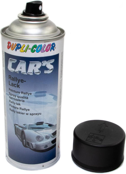 2 bombes peinture rallye noir mat - 400 ml - Dupli-Color