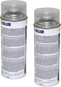 Lot de 2 bombes de vernis pour voiture - Transparent brillant - Car's Duplicolor - 400 ml