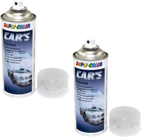 Lot de 2 bombes de vernis pour voiture - Transparent brillant - Car's Duplicolor - 400 ml