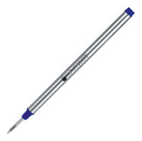 Recharges pour stylo roller - Compatible Montblanc - Bleu - Pointe fine - Lot de 2 recharges