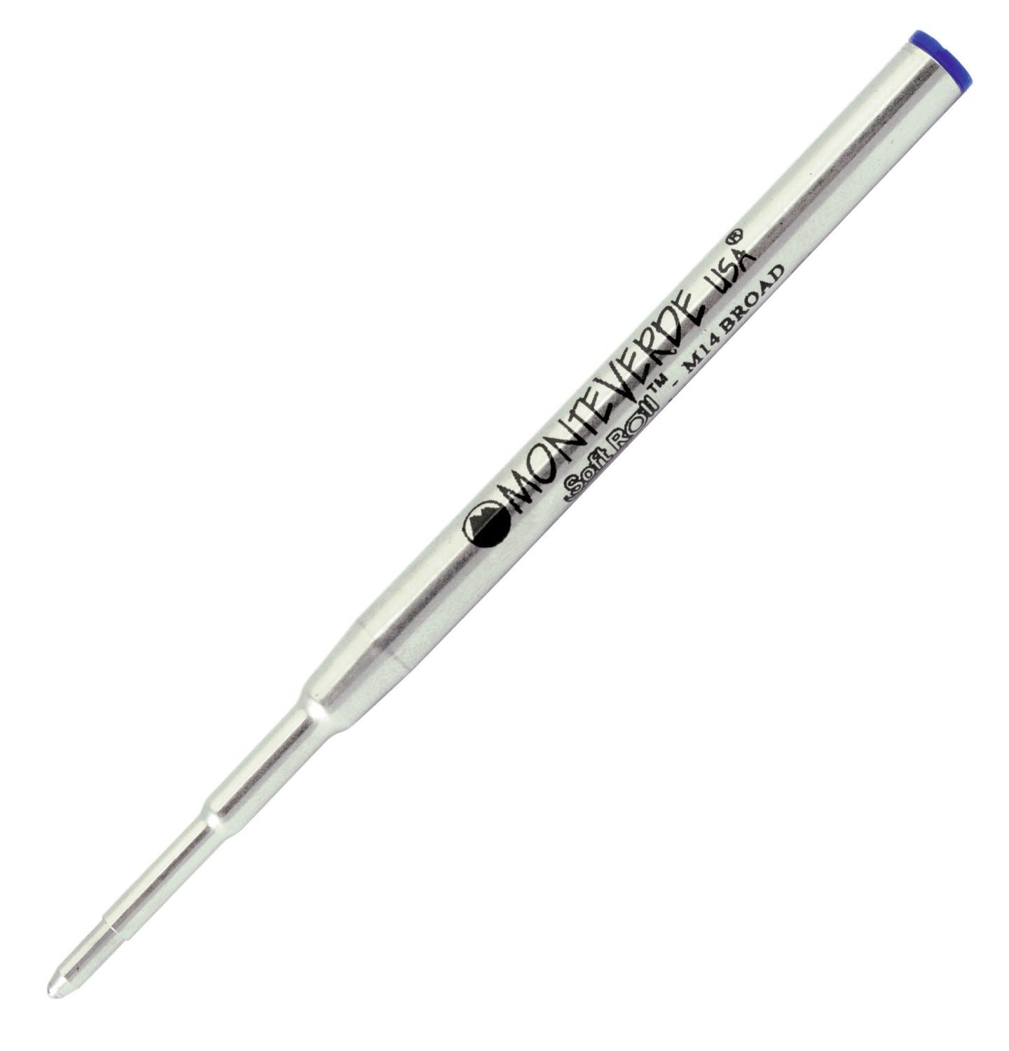 Recharges pour stylo bille - Montblanc - Bleu - Pointe large - Lot de 2 recharges
