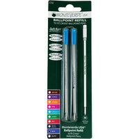 Recharges pour stylo à bille - Marque Cross - Bleu - Pointe moyenne - Lot de 2