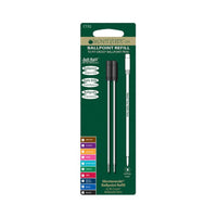 Recharges pour stylo à bille - Marque Cross - Noir - Pointe moyenne - Lot de 2