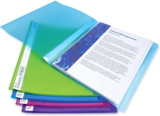 Porte-vues - 20 vues - Plastique - Couleurs vives - A4+ - Lot de 10 - Rapesco