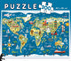 Puzzle - 200 pièces - Carte du monde - 40x28cm - Enfant - Educa