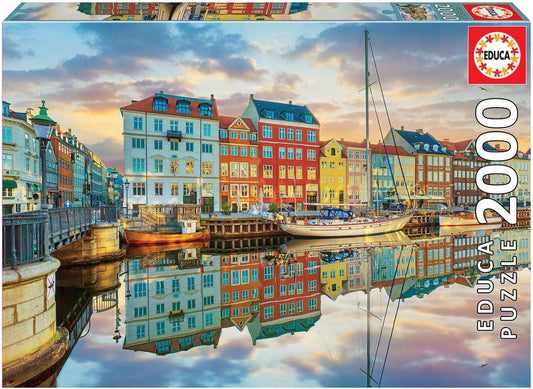 Puzzle - 2000 pièces - Port de Copenhague - 96x68cm - Educa
