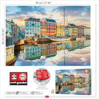 Puzzle - 2000 pièces - Port de Copenhague - 96x68cm - Educa