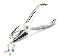 Perforateur - 1 trou - Pince métal - Perfore 10 feuilles - Argent - Rapesco