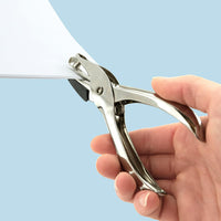 Perforateur - 1 trou - Pince métal - Perfore 10 feuilles - Argent - Rapesco