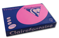 Ramette de papier - A4 - Rose fuschia - 120g - Impression - 250 feuilles - Clairefontaine Trophée