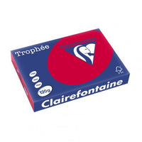 Ramette de papier - A4 - Rouge groseille - 120g - Impression - 250 feuilles - Clairefontaine Trophée