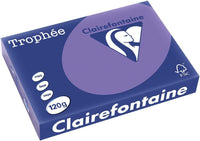 Ramette de papier - A4 - Violine - 120g - Impression - 250 feuilles - Clairefontaine Trophée