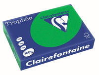 Ramette de papier - A4 - Vert billard - 160g - Impression - 250 feuilles - Clairefontaine Trophée
