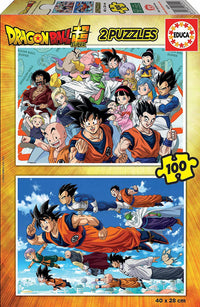 Puzzle - Dragon Ball Z - 2 modèles de 100 pièces - Enfant dès 6 ans