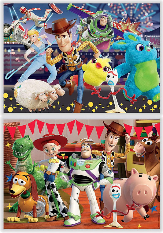 Puzzle - Toy Story 4 - Disney - 2 modèles de 100 pièces - Enfant dès 6 ans