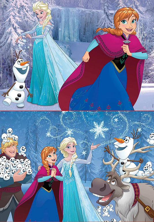 Puzzle - La Reine des Neiges - Disney - 2 puzzles de 48 pièces - Dès 5 ans