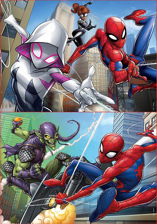 Puzzle - Spiderman - Marvel - 2 puzzles de 48 pièces - Dès 5 ans