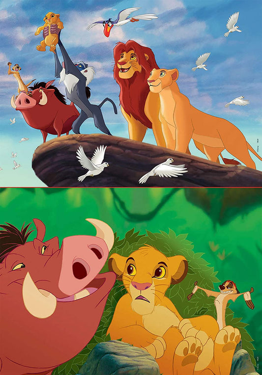Puzzle - Le Roi Lion - Disney - 2 modèles de 48 pièces - Enfant dès 5 ans