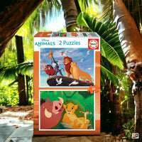 Puzzle - Le Roi Lion - Disney - 2 modèles de 48 pièces - Enfant dès 5 ans