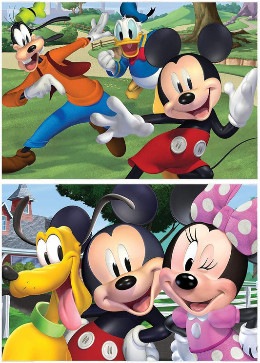 Puzzle - 2 x 50 pièces - Disney - Mickey et ses amis - 26x18cm - Enfant - Educa