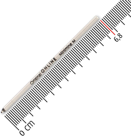 Recharges pour petit stylo à bille - Noir - 3 pièces - Mine moyenne - ONLINE