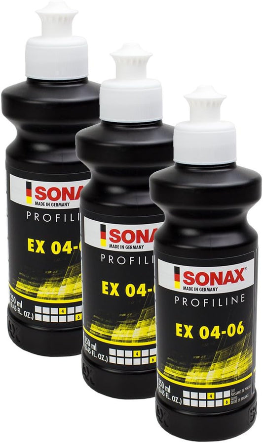 Polish - SONAX - Profiline ExCut 04-06 - Carrosserie de voiture - 3 flacons 250ml