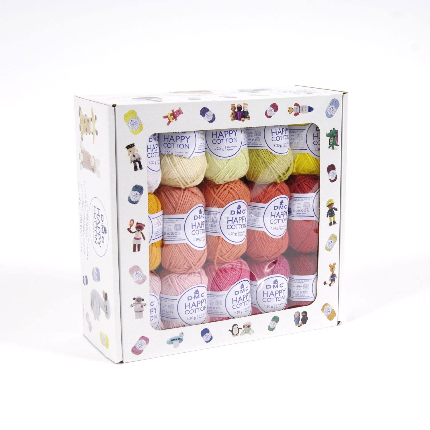 Pelotes - Tricot - Crochet - Coffret de 30 pelotes 20g - Pour amigurumis - DMC