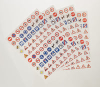 Pochette de 320 gommettes panneaux code de la route Apli