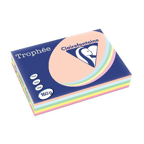 Ramette de papier - A4 - Couleurs pastels - 160g - Impression - 500 feuilles - Clairefontaine Trophée