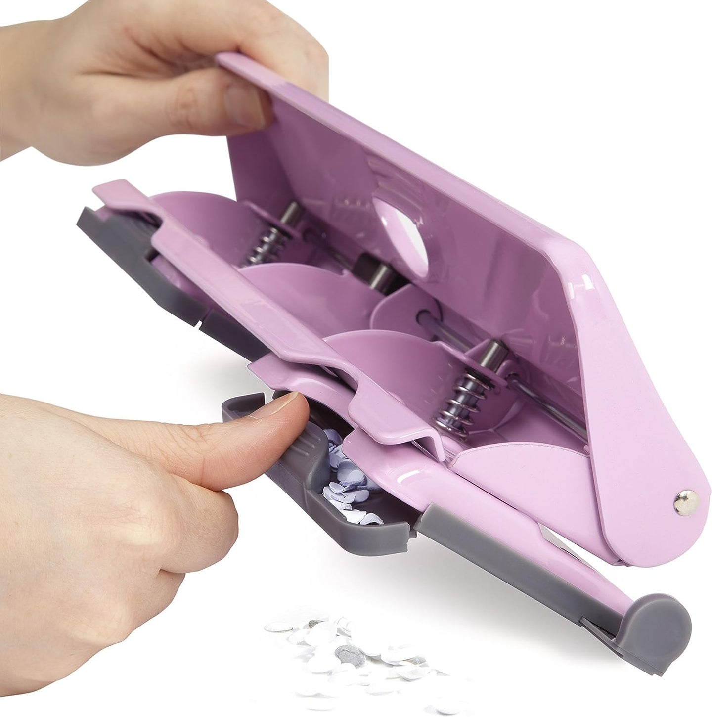 Perforateur - 4 trous - Métal - Rose - Capacité 22 feuilles - Rapesco